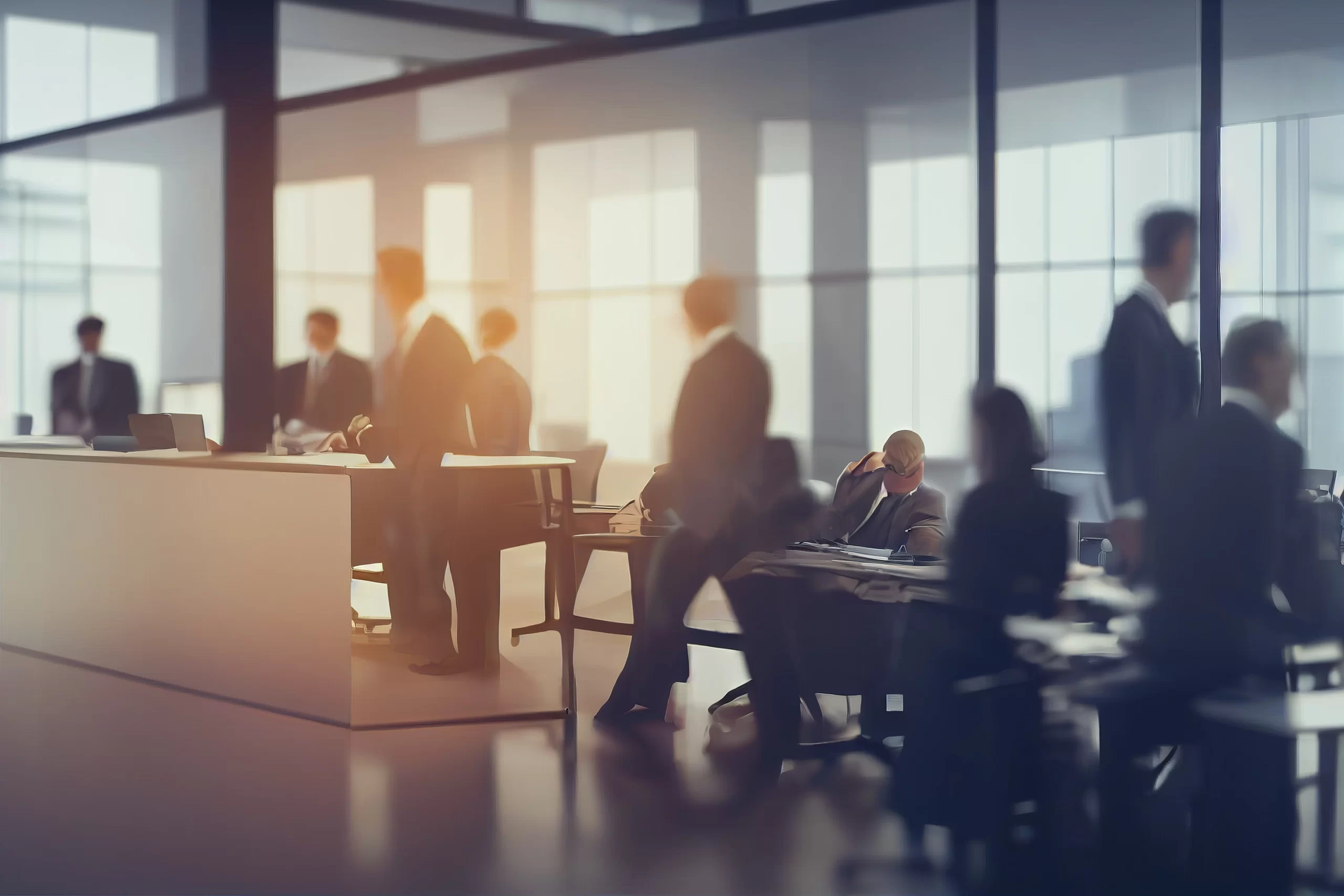 desfocado-de-pessoas-que-se-encontram-a-mesa-empresarios-conversando-em-um-escritorio-moderno-genera